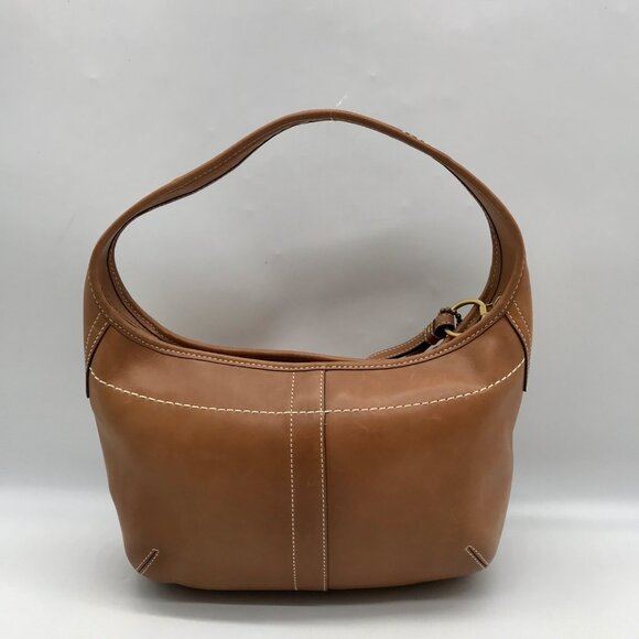 Vintage Coach Tan Leather Ergo Shoulder Bag & Matching Wallet - Picture 3 of 12